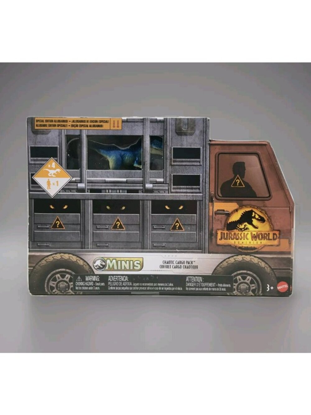 Jurassic World Dominion Chaotic Cargo 5 Piece Mini Dinosaurs Figure Mystery Pack